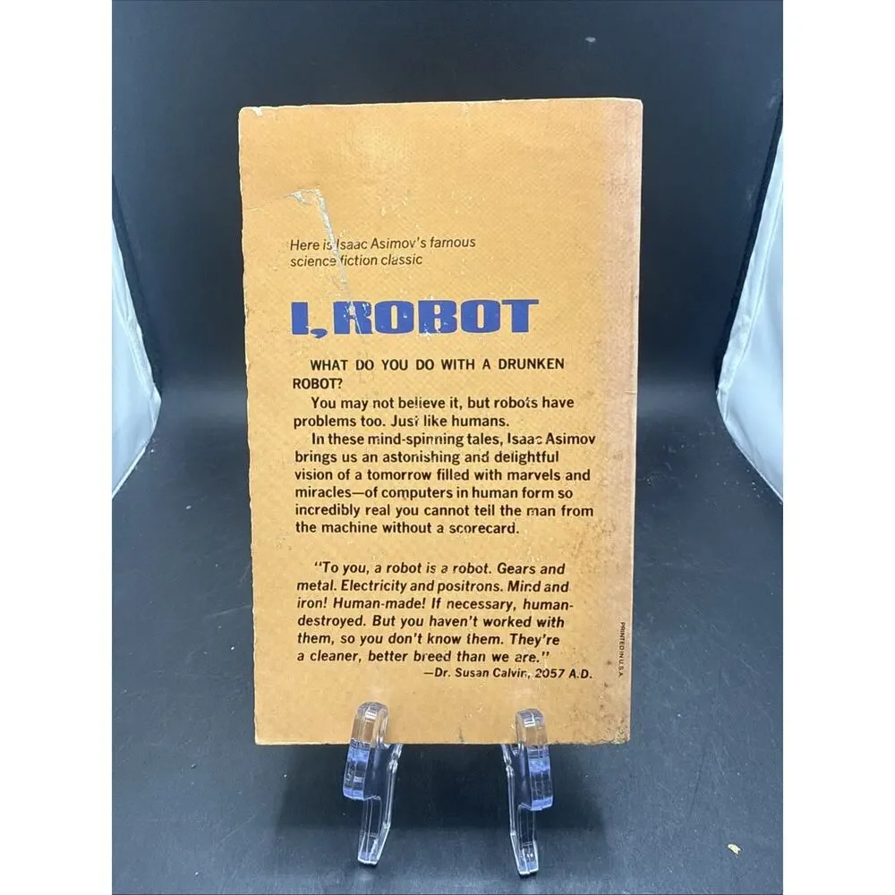 Isaac Asimov I, Robot Vintage Fawcett Crest Paperback Sci-Fi Novel Book